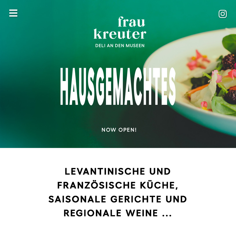 Frau Kreuter Deli an den Museen Webiste